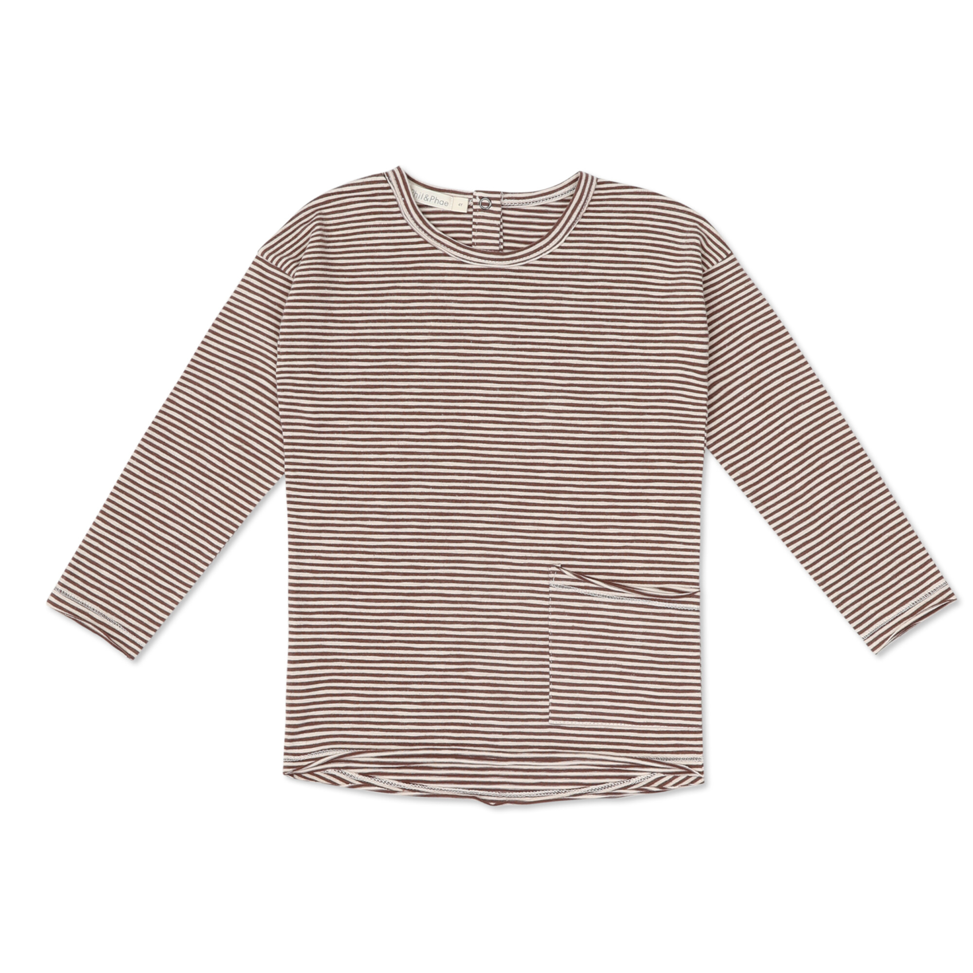 Drop-shoulder top l/s stripes - Tops & Tee's - Sustainable kids