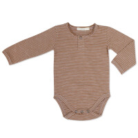 Henley body l/s stripes