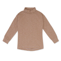 Turtleneck top l/s stripes